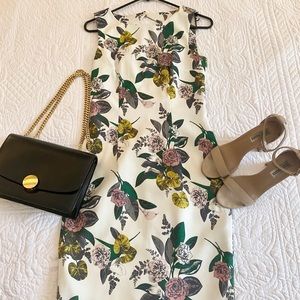H&M classic white floral dress